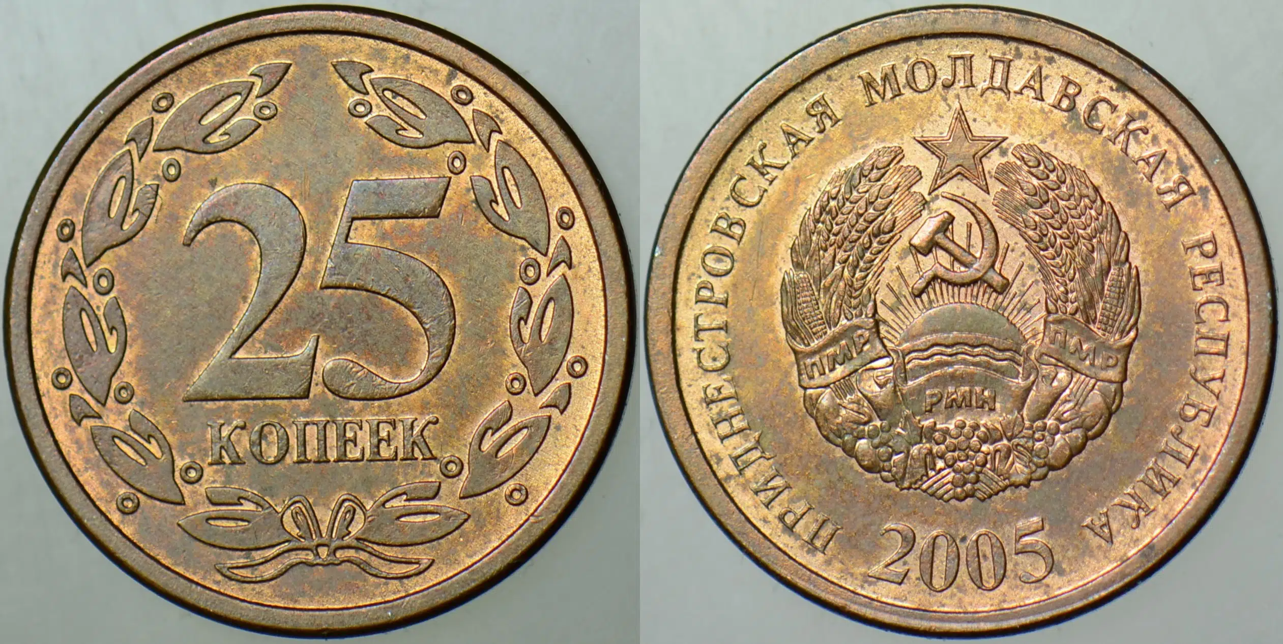 TRANSDİNYESTER 25 KAPİK 2005.