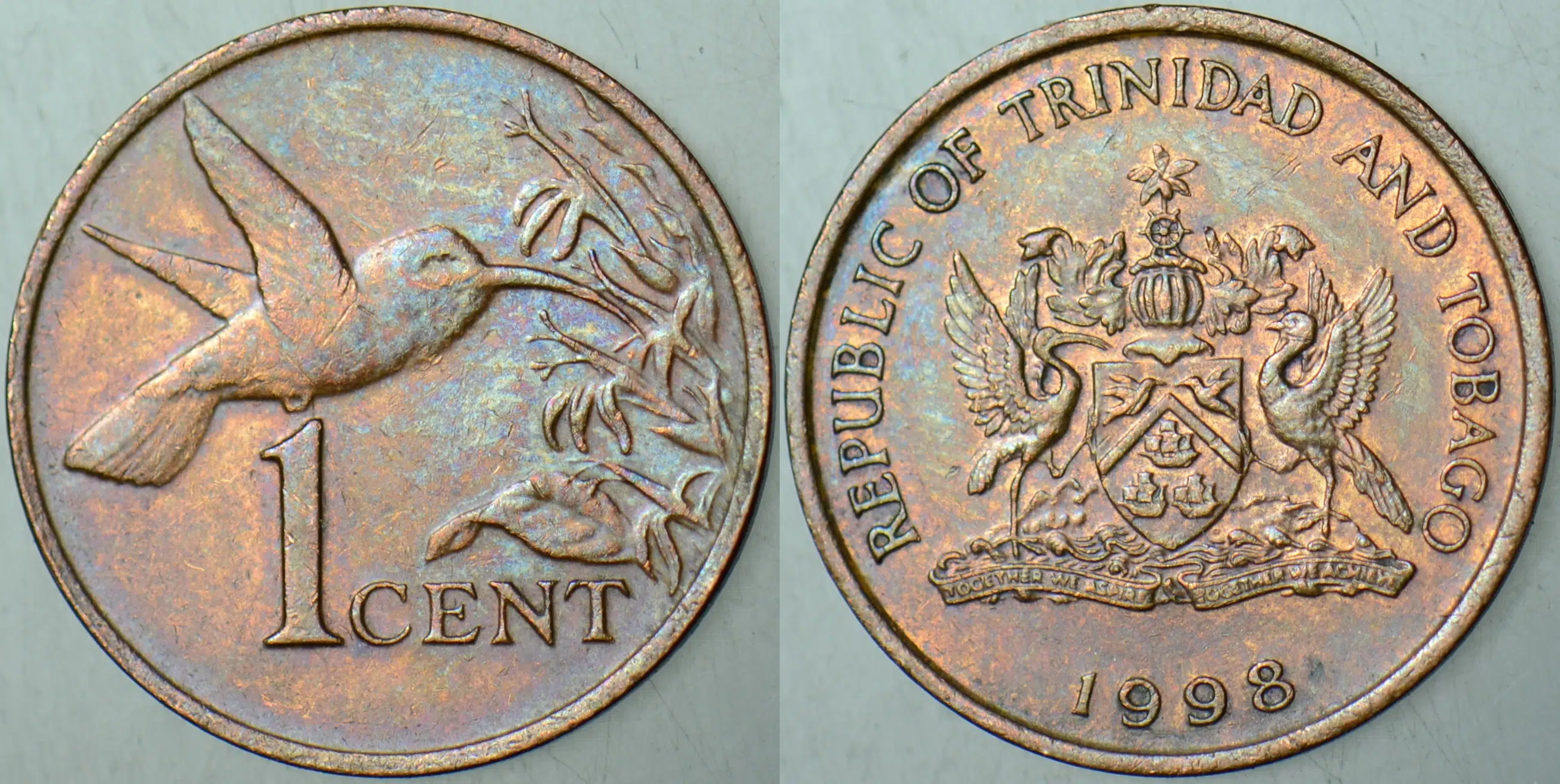 TRİNİDAD VE TOBAGO 1 CENT 1998.