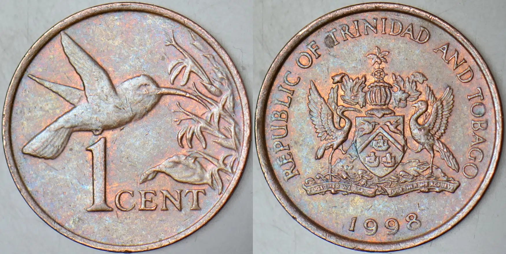 TRİNİDAD VE TOBAGO 1 CENT 1998.