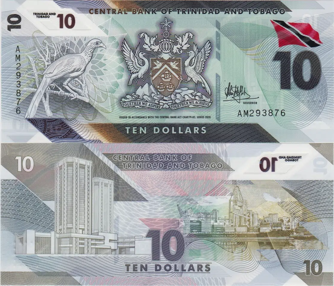 TRİNİDAD VE TOBAGO 10 DOLAR 2020 POLYMER ÇİL.