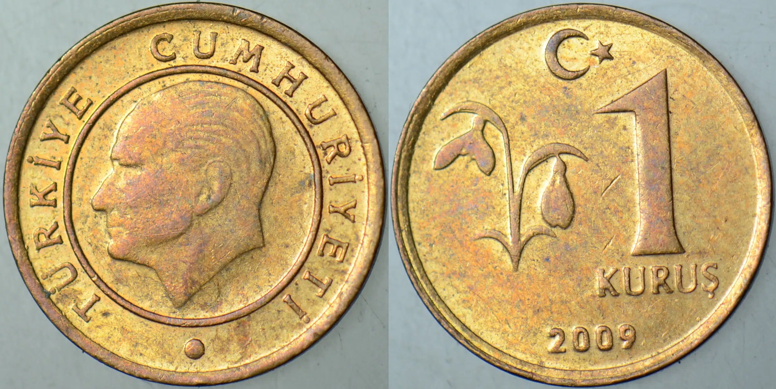 TÜRKİYE CUMHURİYETİ 1 KURUŞ 2009.