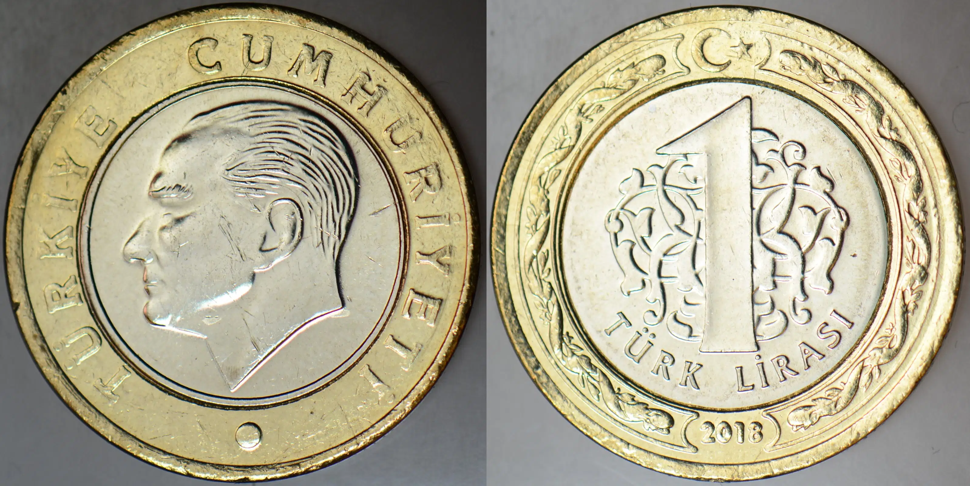 TÜRKİYE CUMHURİYETİ 1 LİRA 2018 ÇİL.