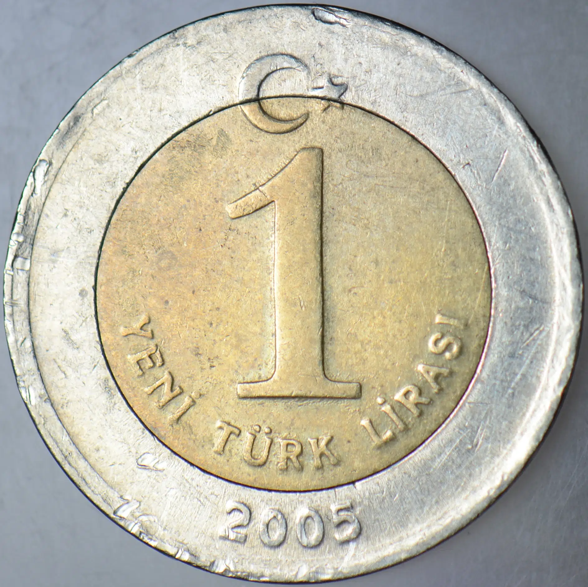 TÜRKİYE CUMHURİYETİ 1 YTL 2005.