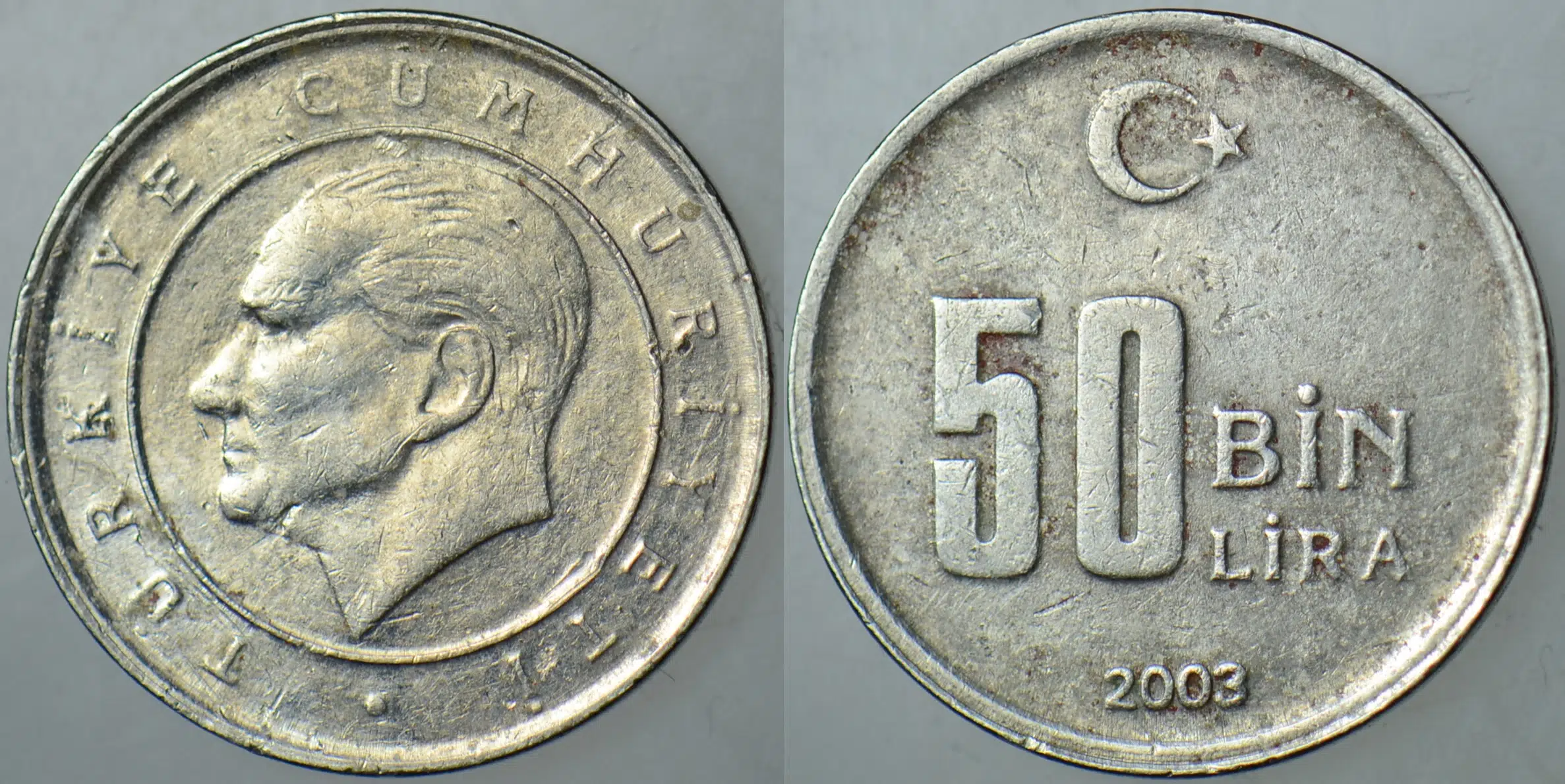 TÜRKİYE CUMHURİYETİ 50 BİN LİRA 2003.