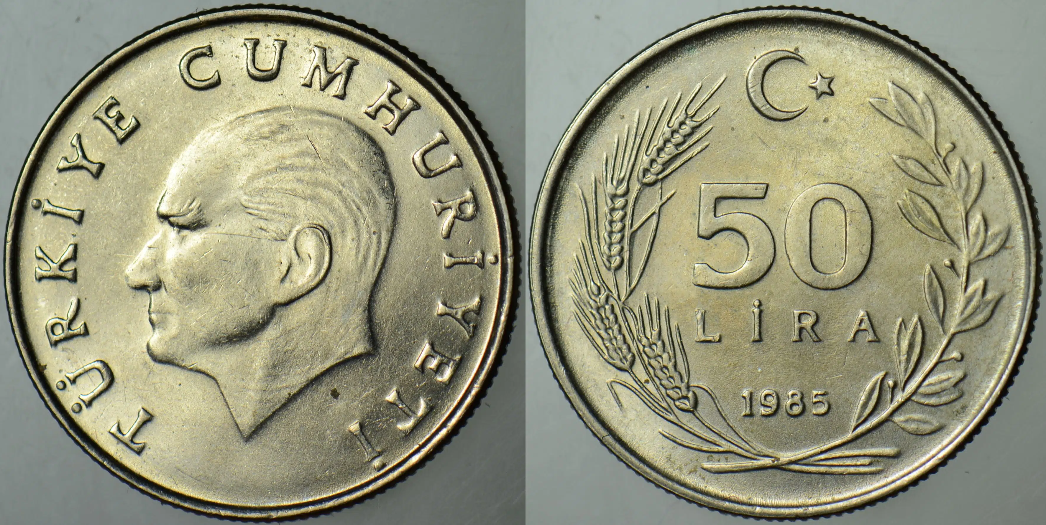 TÜRKİYE CUMHURİYETİ 50 LİRA 1985 ÇİLALTI+