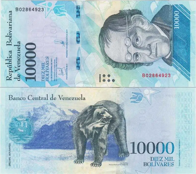 VENEZUELA 10.000 BOLİVAR 2017. ÇİL KONDİSYON.