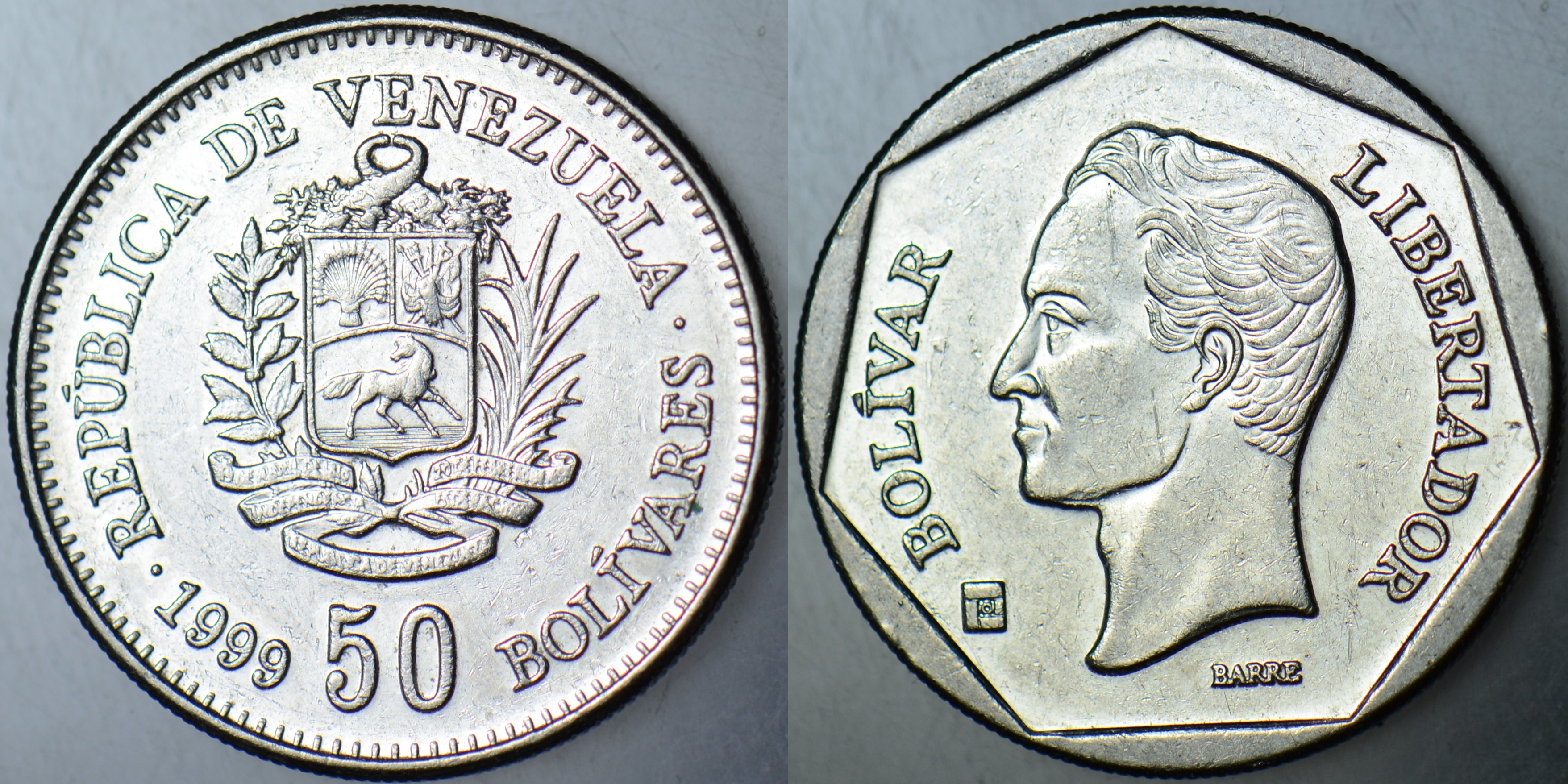 VENEZUELA 50 BOLİVAR 1999.